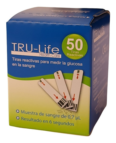 Tiras Reactivas Tru Life Caja Por 50