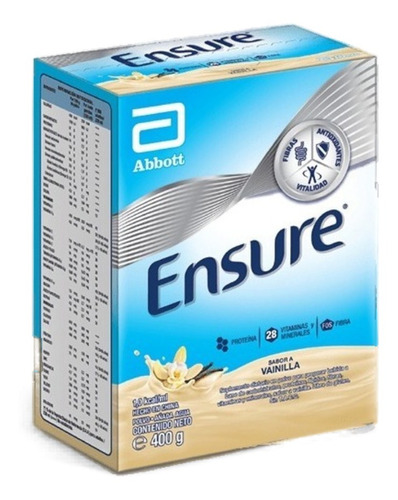 Imagen 1 de 1 de Suplemento en polvo Ensure  Base carbohidratos sabor vainilla en caja de 400g