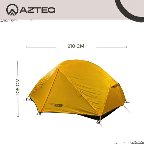 Barraca Camping Viento 2p Azteq Coluna D'agua De 6000mm