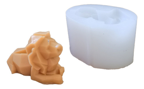Molde De Silicona Con Forma De León Hecho A Mano Para Fondan