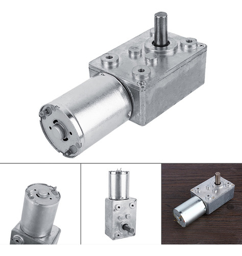 Motor Caja Engranajes Helicoidales Reversible Dc 12v (20rpm)
