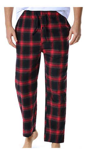 Pijama A Cuadros N For Hombre, Pantalones Rectos De Yoga, P