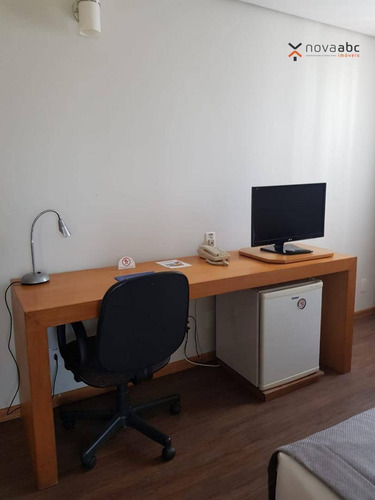 Imagem 12 de 25 de Flat Com 1 Dormitório À Venda, 40 M² Por R$ 250.000,00 - Centro - Santo André/sp - Fl0004