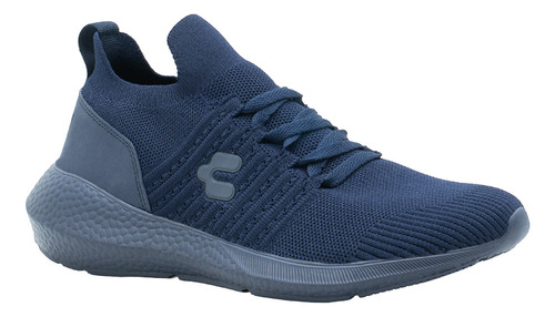 Tenis Para Hombre Walking Relax Charly Color Marino Suela Ev