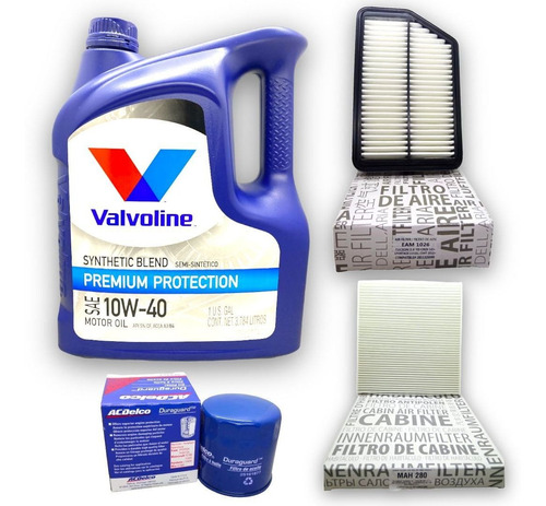 Kit Service Aceite Valvoline 10w40 Y Filtros Tucson 10-