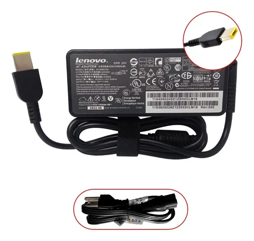 Cargador Lenovo Punta Usb - 20v - 3.25a - 65w ! Color Negro