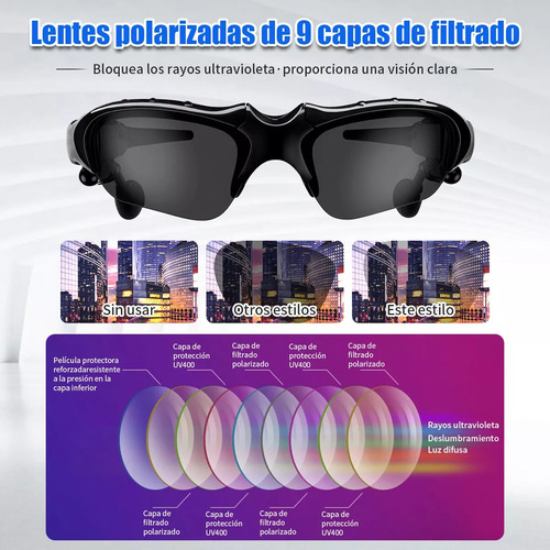 Lentes De Sol Bluetooth Manos Libres Audifonos Inalambricos