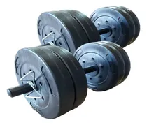 Comprar Combo Mancuernas + 20 Kg Discos Pesas X Par De Mancuernas Color LOCAL NEGRO: 4 DE 5 KG
