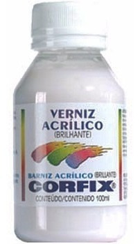 3x Verniz Acrílico Brilhante Corfix 100ml Base Água *frete+