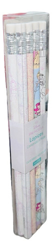Set De Lapices De Madera Disney Princesas 8pz