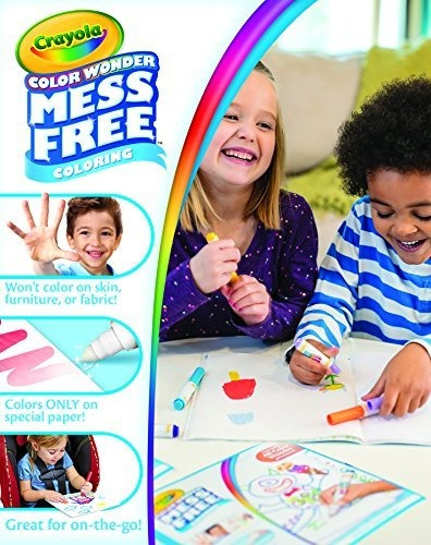Marcadores Crayola Color Wonder Para Colorear Sin Líos, 10 U