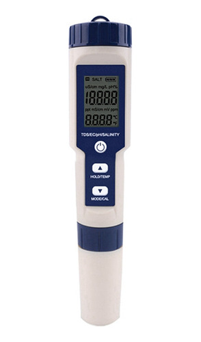 Medidor Digital De Agua 5 En 1 Tds/ec/ph/salinidad/temperatu