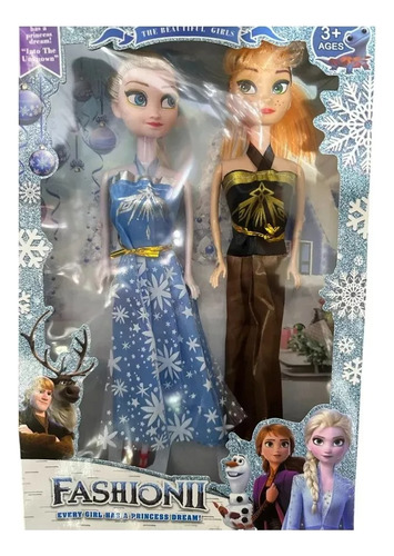 Muñeca Fashion Elsa Y Ana Olaf´s Frozen Adventure. 2 Muñecas