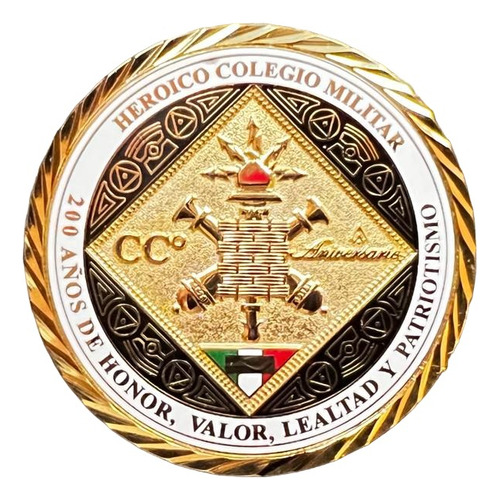Moneda Conmemorativa 200 Años Del Heroico Colegio Militar
