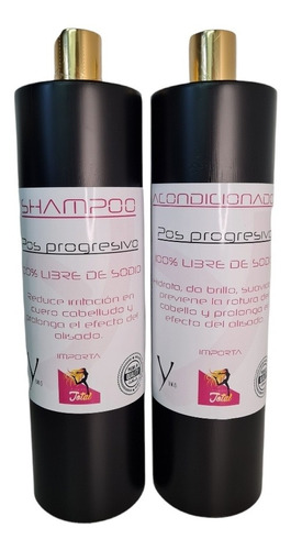 Shampoo Y Acondicionador Sin Sal X 1litro Cada Uno 