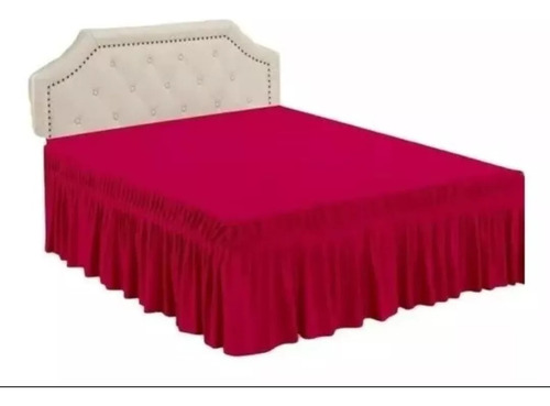 Domsa Faldon De Cama Elasticado 2 Plaza Colores Lisos