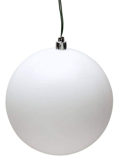 Set Bolas Para Arbol De Navidad Blanco Mate 7 Cm Pack 12