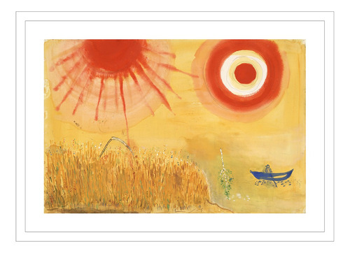 Cuadro Campo De Trigo Tarde De Verano Chagall 62x85