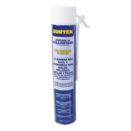 Surtek 113522 Pack 12 Espumas De Poliuretano 750 Ml