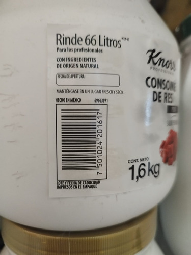 Consomé De Res Knorr Polvo 1.6 Kg