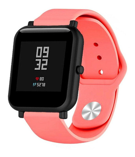 Malla Reloj Silicona Con Hebilla Smart Watch 22mm Gtr Imilab Ancho 22 Mm Color Rosa Chicle