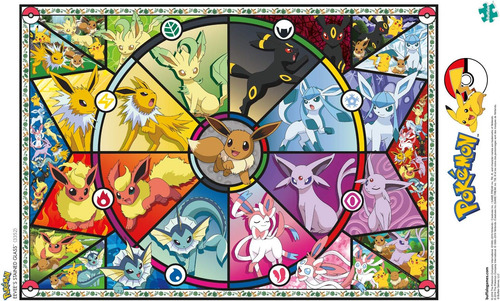 Buffalo Games - Pokémon - Vidrieras De Eevees - Rompecabezas