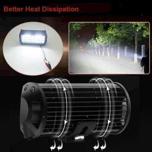 Barra De Luz Led De 7 Pulgadas, Luces De Vaina Led De 240w