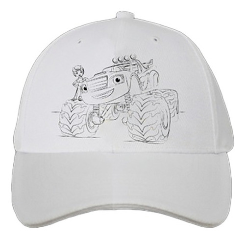 Gorras Para Pintar Con Fibras - 24 Un- Blaze And The Monster