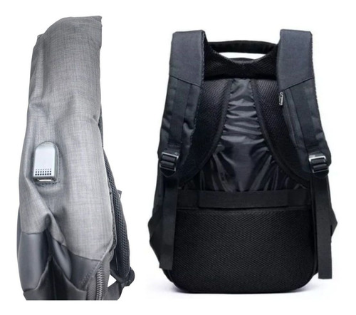 Mochila Unissex Anti-furto Com Cabo Usb Made Basics 35l