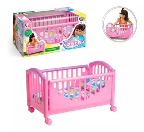 Berço De Balanço Boneca Reborn Baby Ninos Cotiplas 2426