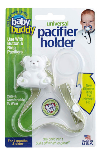 Baby Buddy Clip Universal Para Chupete - Se Ajusta Al Paci O