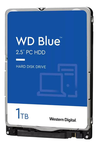 Imagen 1 de 4 de Disco duro interno Western Digital WD10SPZX 1TB azul