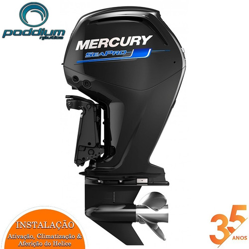 Imagem 3 de 8 de Motor De Popa Mercury 115hp Ct Sea Pro 4t + Frete Et Poddium