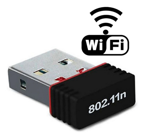 Imagen 1 de 3 de Adaptador De Red Usb Inalambrico Wifi 802.11 Pendrive Antena