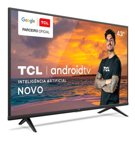 Imagem 3 de 7 de Smart Tv Tcl Led 4k Uhd Hdr 43 Android Tv - 43p615
