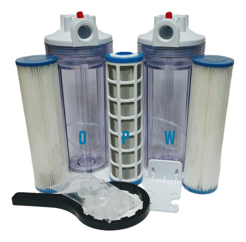 Kit 2 Pasos Agua Muy Sucia En Casa Tubería 3/4 + Polifosfato