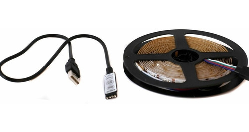 Tira Luz Led 1 Metro Usb Autos Tv Interiores Ip65