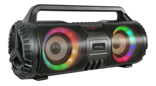 Imagen 3 de 5 de Parlante Con Bluetooth 5.0 2x3 Rgb Led Light Netmak Nm-n57 !