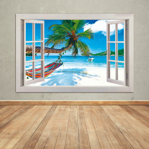 Cuadro Simil Ventana Decoración 90x60