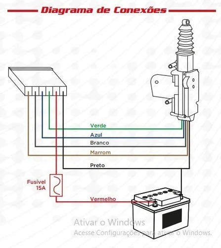 Imagem 3 de 3 de Modulo Central Trava Eletrica + Chicote Universal Soft Tr 20