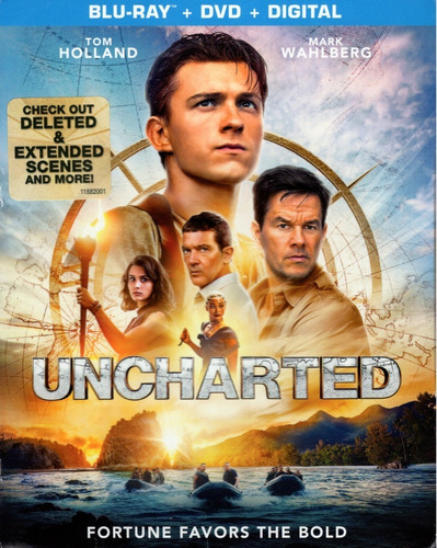 Blu-ray + DVD Uncharted / Fuera Del Mapa