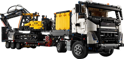Caminhão Lego Technic Fmx e escavadeira elétrica Volvo 42175