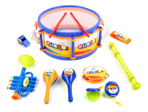 Daao Drum Set Para Ninos Con 2 Tambores Y Microfono, Juego D