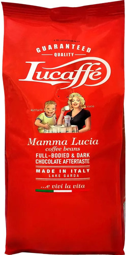 1kg Café Lucaffe Grano Entero Mamma Lucia 40%arábi 60%robust