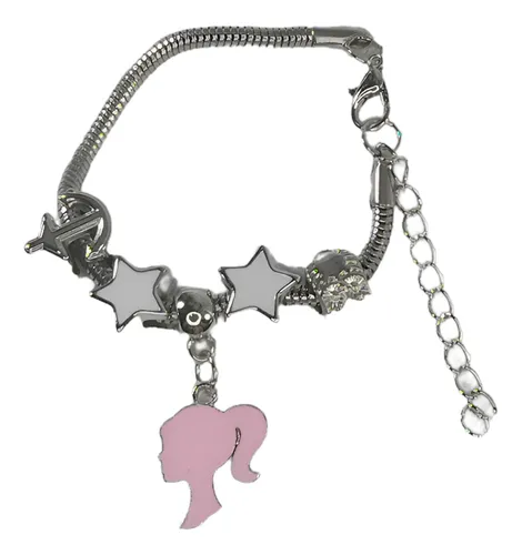 Pulseira Berloque Rosa