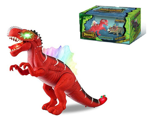 Dinosaurio Espinosaurus Cm C/sonido Articulable Camina