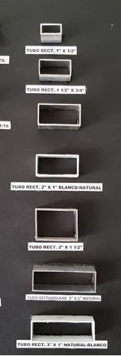 Tubo De Aluminio Rectangular 3''x1'' Largo 6mts Na Y B