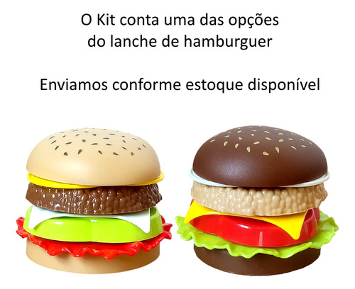 Kit 2 Comidinhas Bandeja Com Hambúrguer Coca Batata Na Caixa