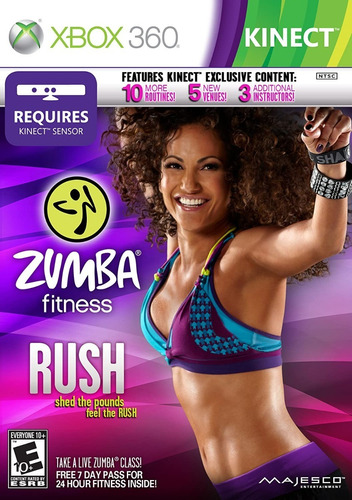 Zumba Fitness Rush  Xbox 360 Kinect Nuevo 