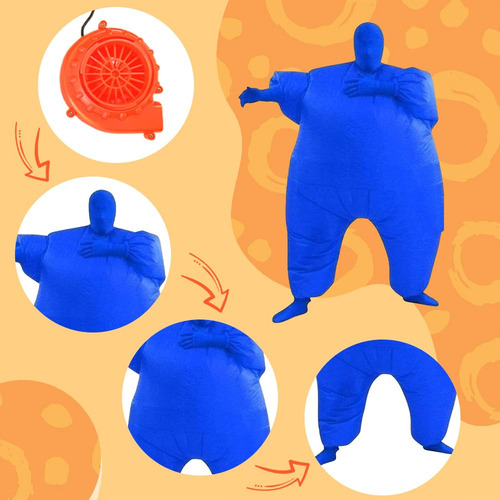 Disfraz Inflable De Cuerpo Entero Para Cosplay, Color Azul B